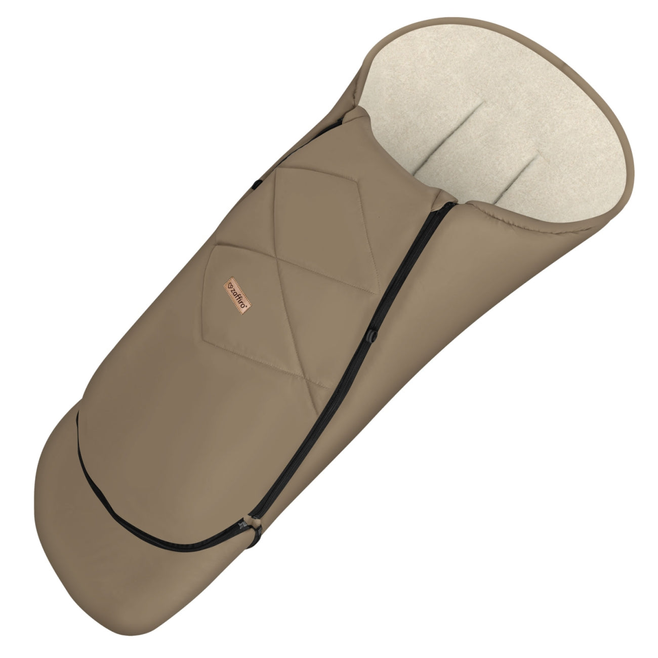 Fußsack EverGrow Aspen, Latte – Seitenansicht
