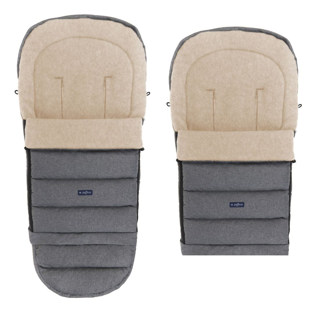 Fußsack iGrow Wool, Grau