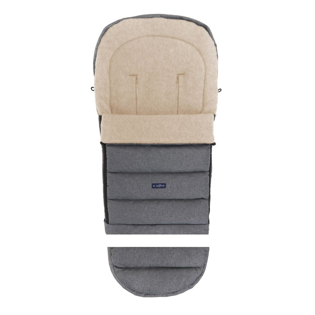 Fußsack iGrow Wool, Grau