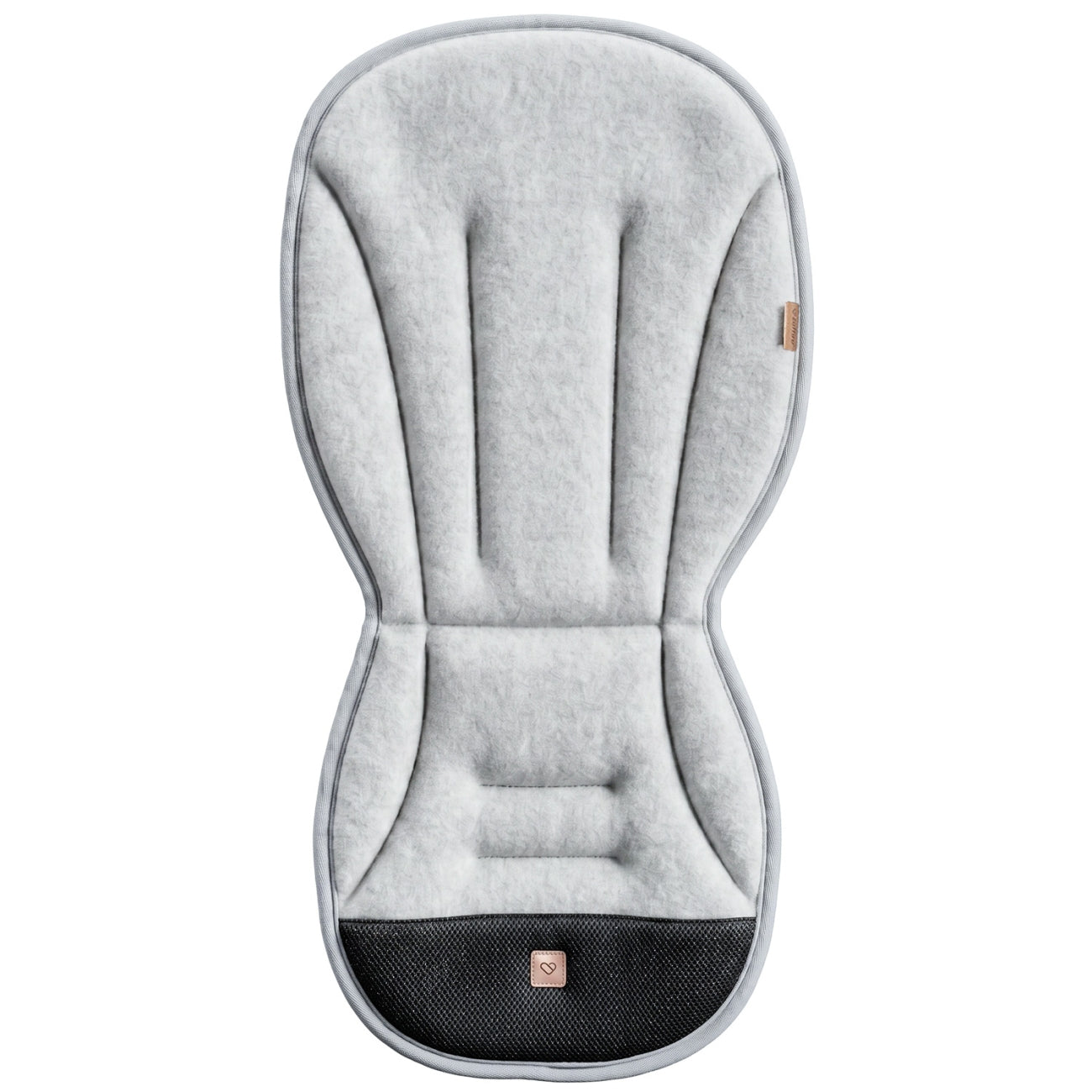 Atmungsaktive Kinderwagen-Sitzauflage Wolle, Grey