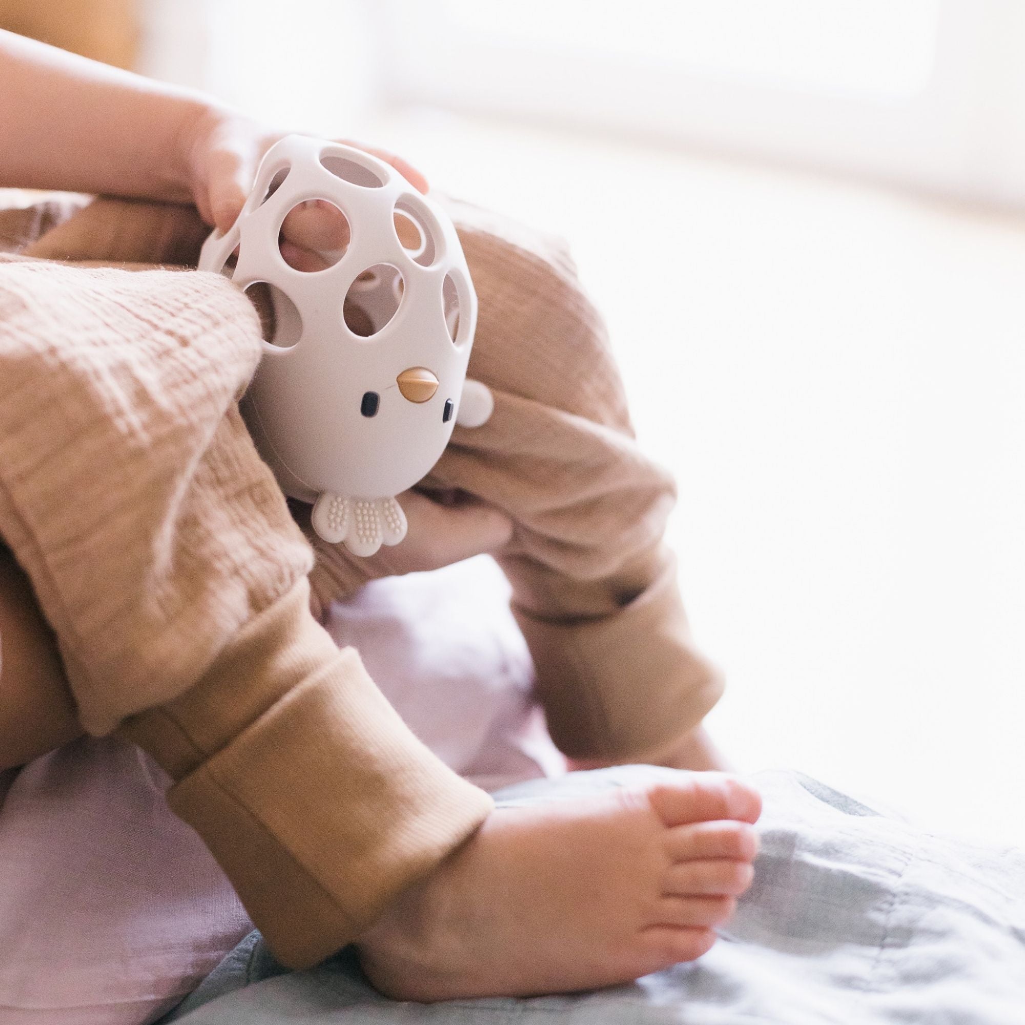 Babyschlafsack mit Beinen aus Musselin – 1,5 TOG Toffee