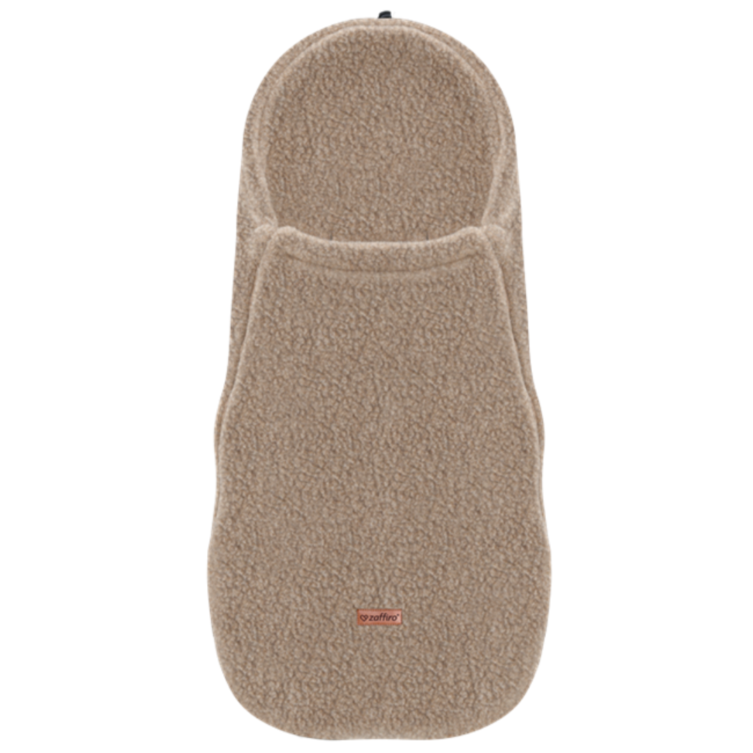 Fußsack Mini Wool Bouclé, Brown