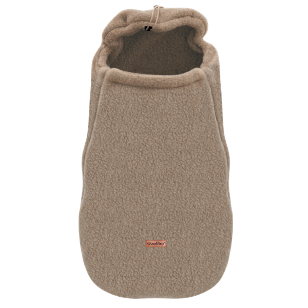Fußsack Mini Wool Bouclé, Brown