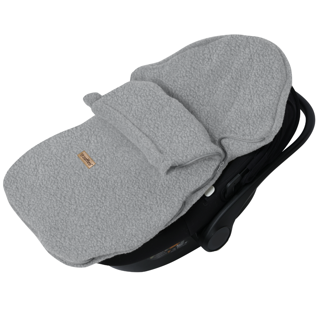Fußsack Mini Wool Boucle, Grey