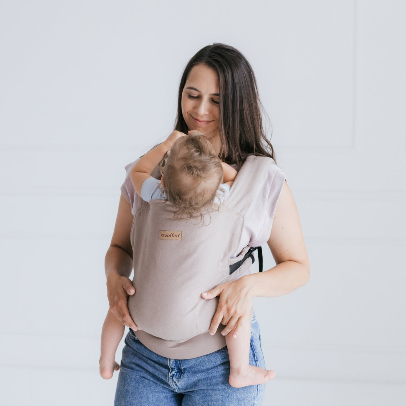 Ergonomische Babytrage BabyFlow, latte