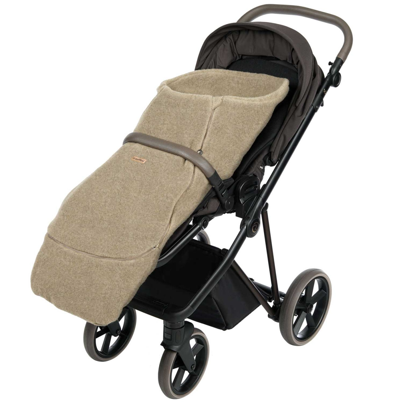 Fußsack Maxi Wool, Brown