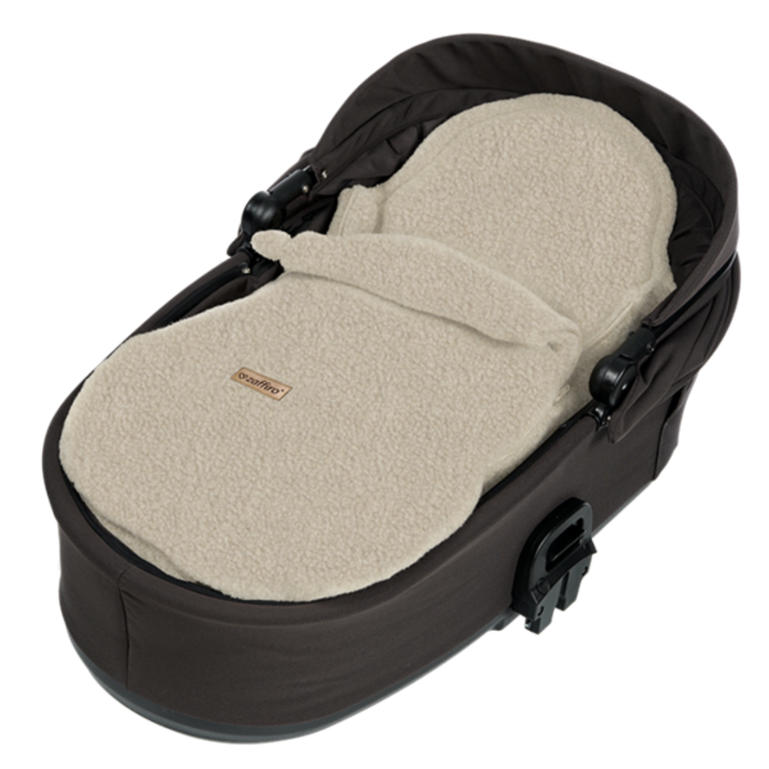 Mini Fußsack Boucle Wool, Beige