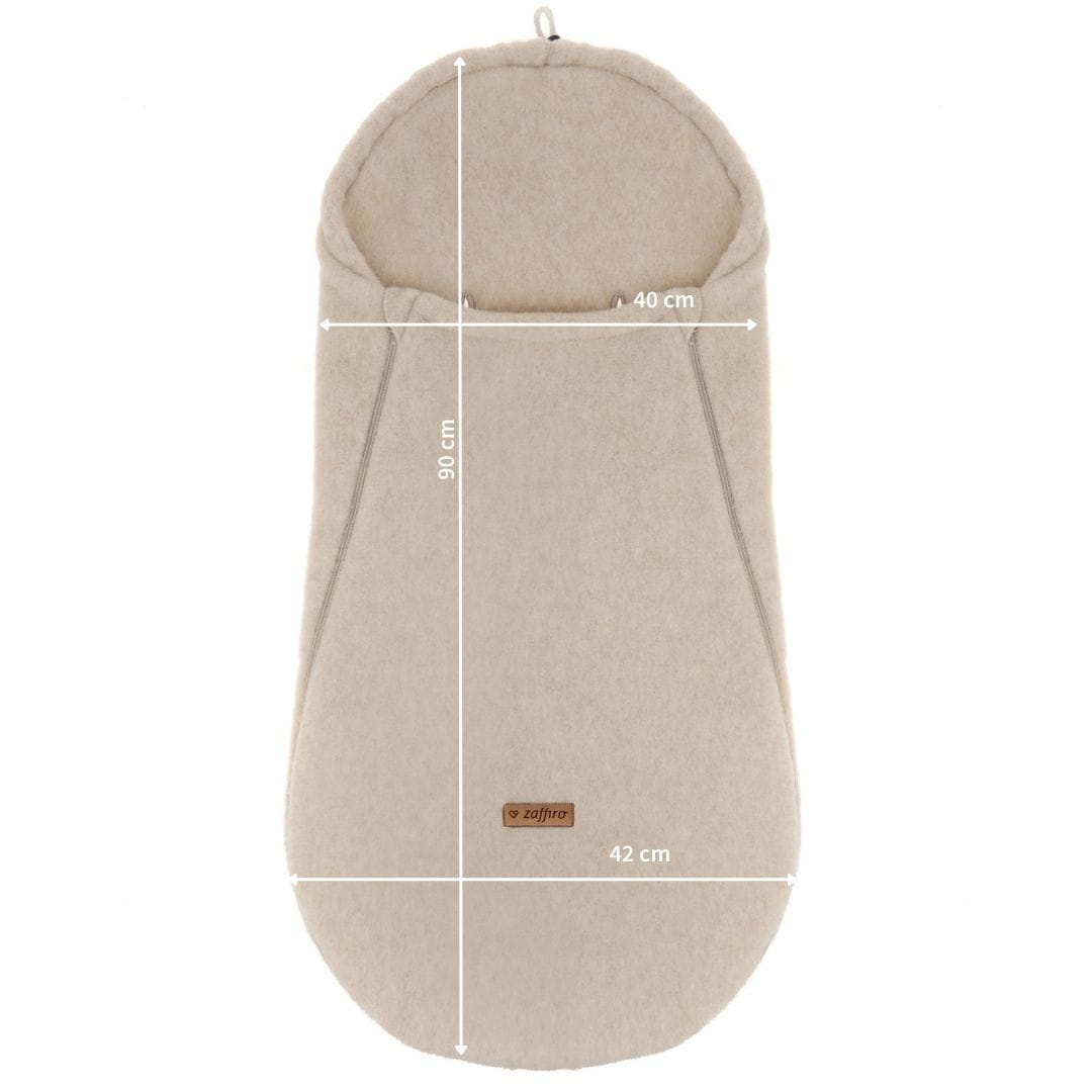 Fußsack Mini Wool Bouclé, Brown