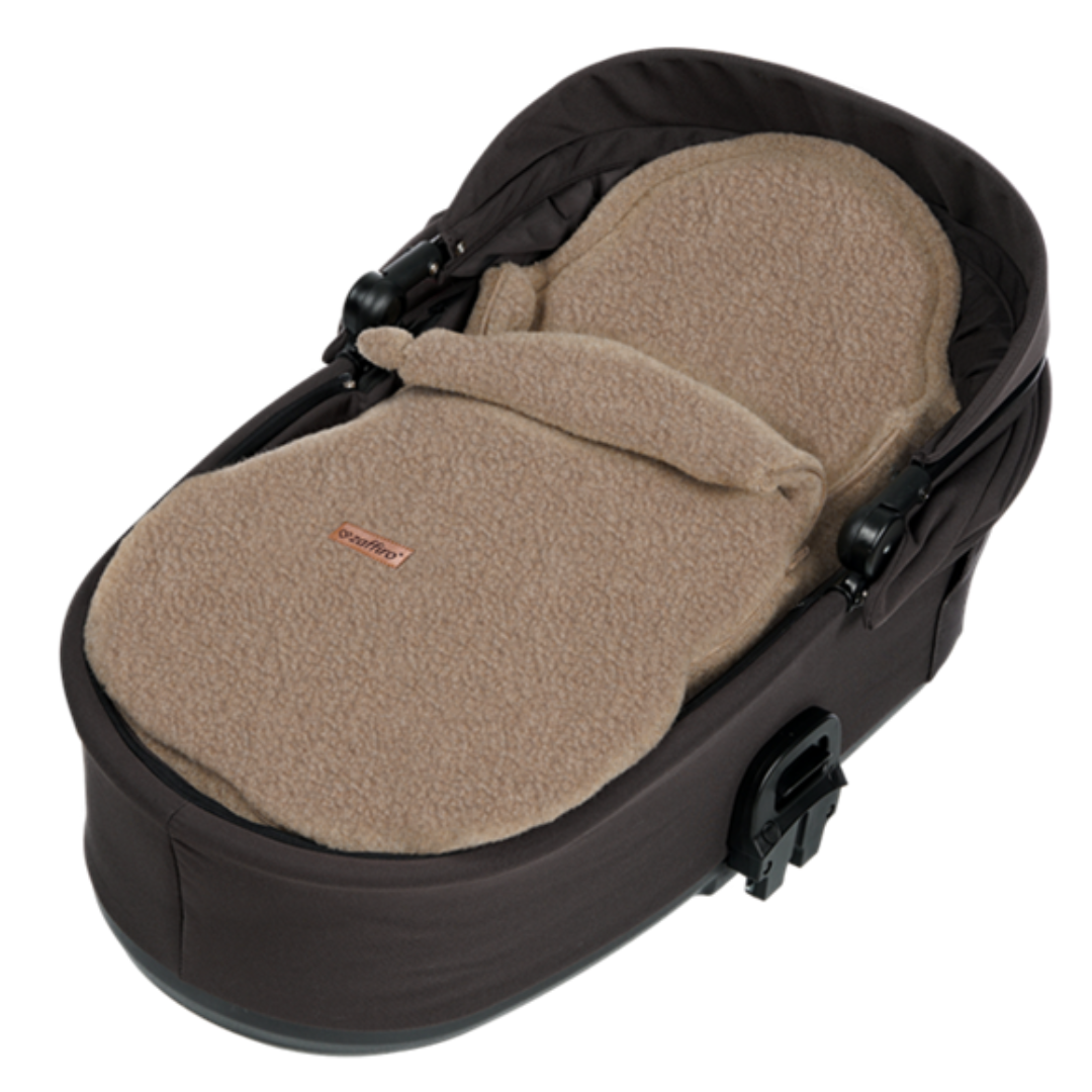 Fußsack Mini Wool Bouclé, Brown