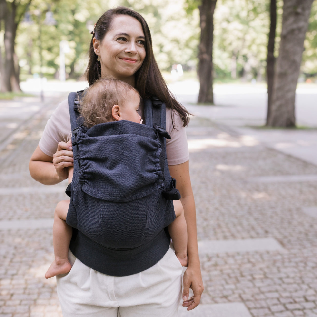 Ergonomische Babytrage BabyGrow, Anthrazit