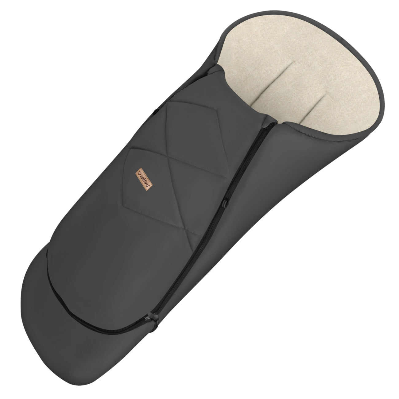 Fußsack EverGrow Aspen, Anthracite – Seitenansicht