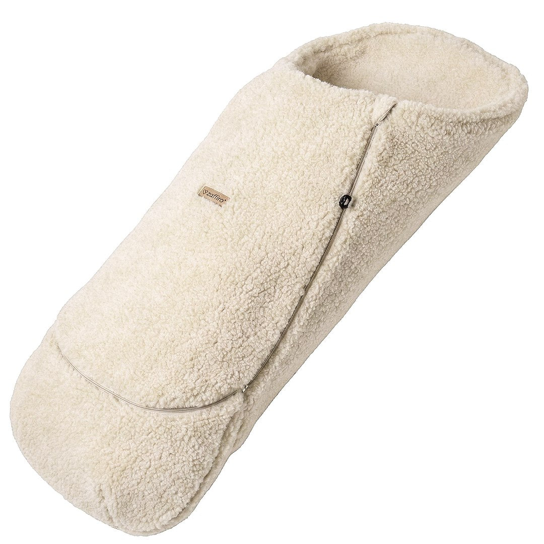 Fußsack Maxi Wool Bouclé Beige