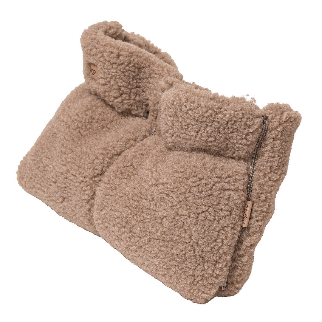 Handwärmer Muffs Wool Brown Boucle