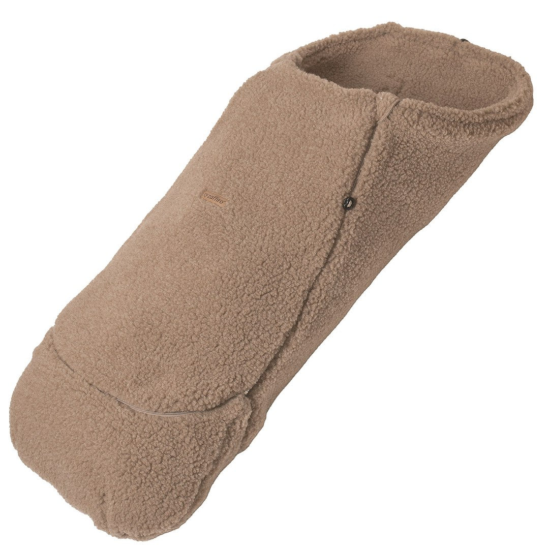 Fußsack Maxi Wool Bouclé Brown