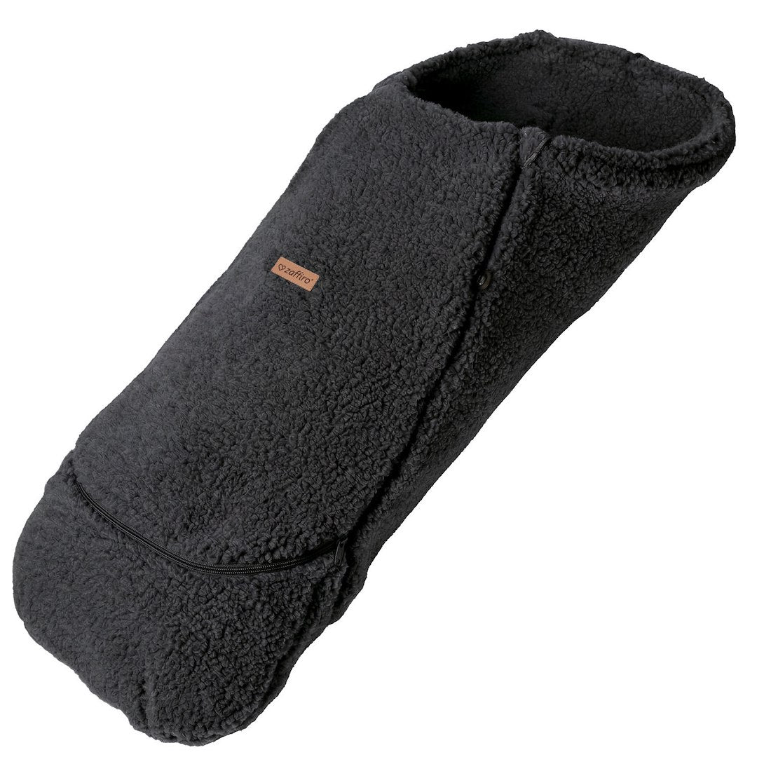 Fußsack Maxi Wool Bouclé Anthracite