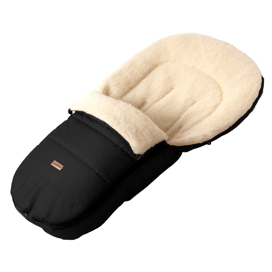 Wollfußsack Classic Nordico black