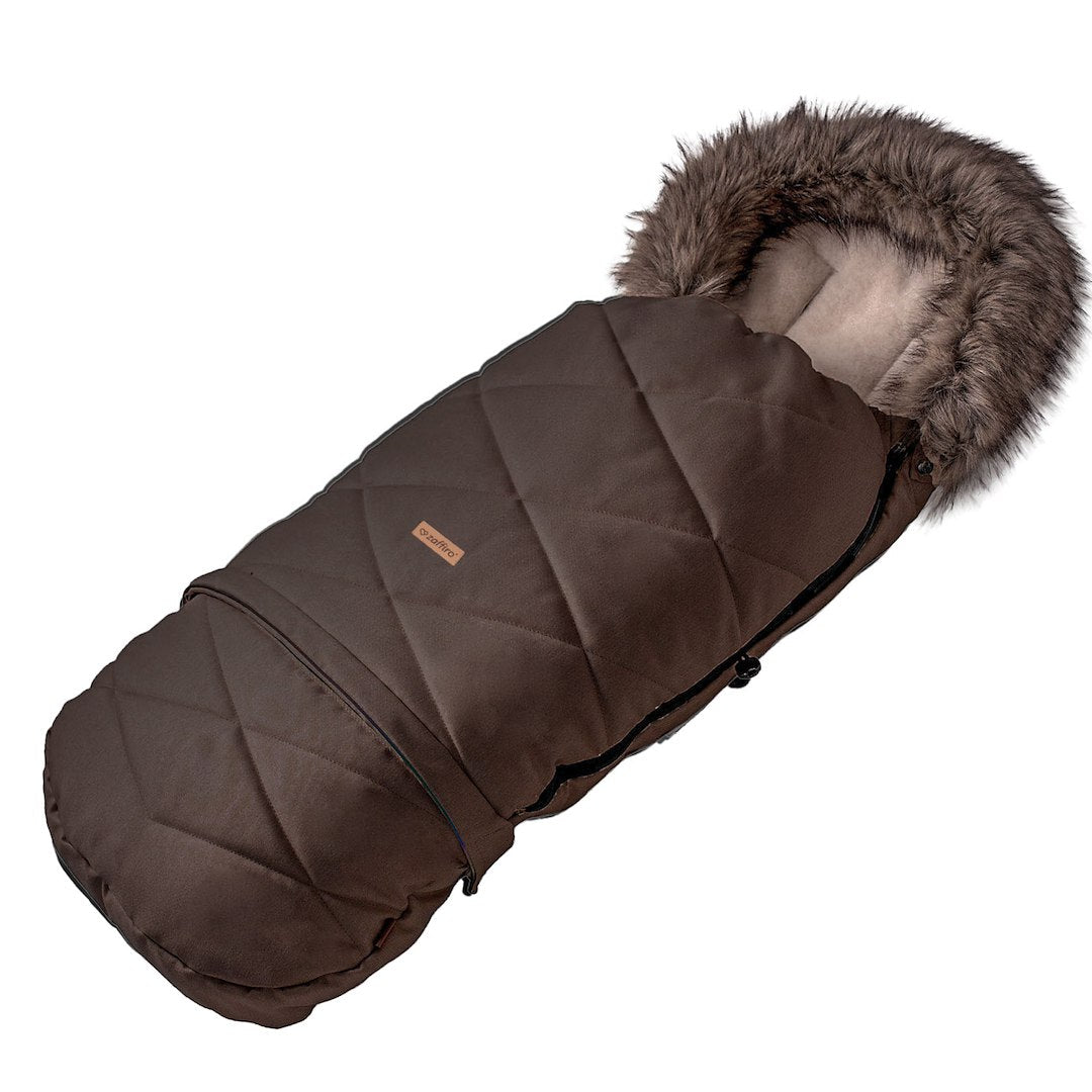 Fußsack GrowUP Scandi, Brown – mitwachsender Babyfußsack 0–36 Monate