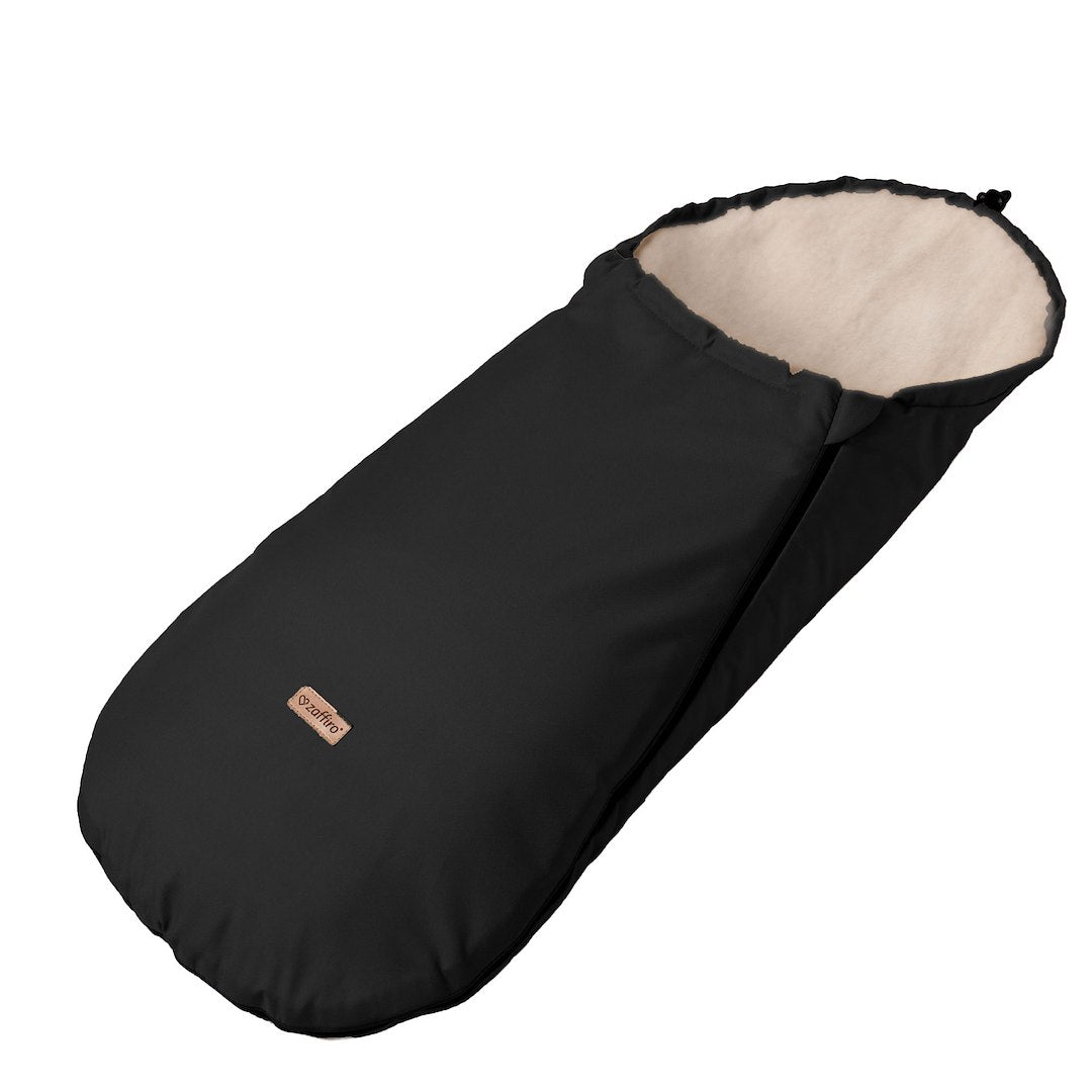 Wollfußsack Mini Scandi 0–12 Monate Black