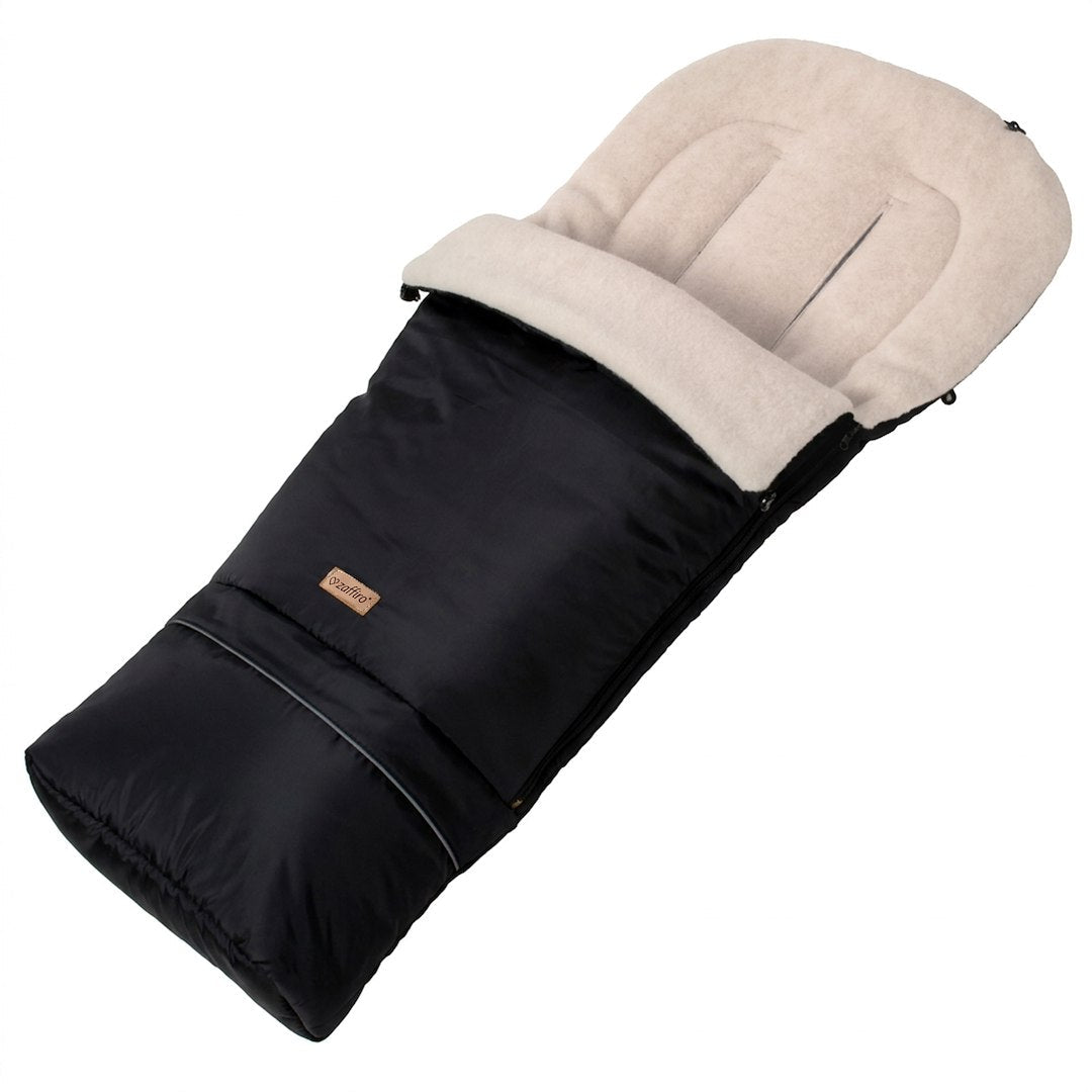 Fußsack SleepGrow Aspen, Black – mitwachsender Schlafsack-Fußsack