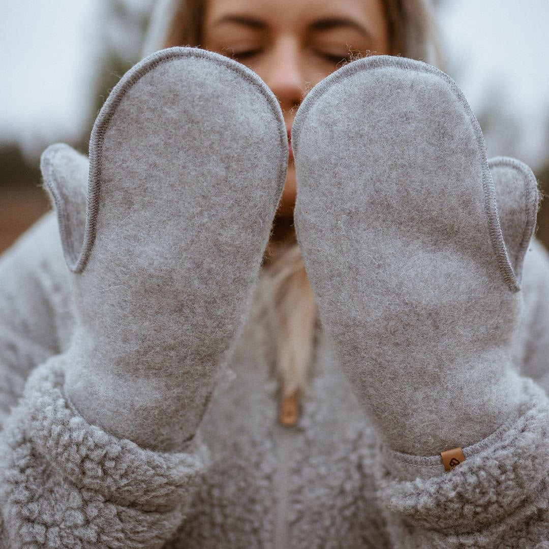 Handschuhe aus Premium-Schurwolle, Anthracite