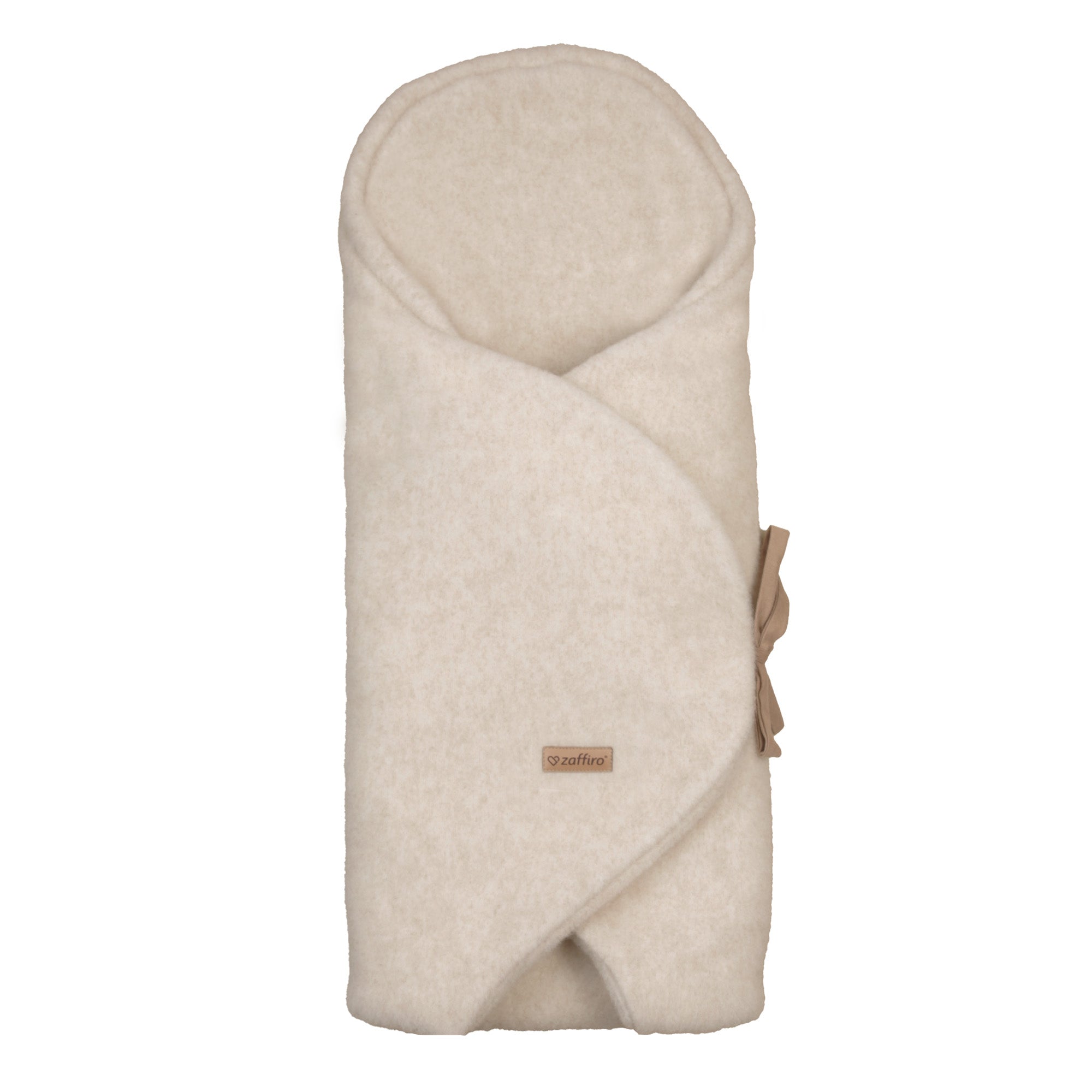 Multifunktionale Wollwickeldecke Beige