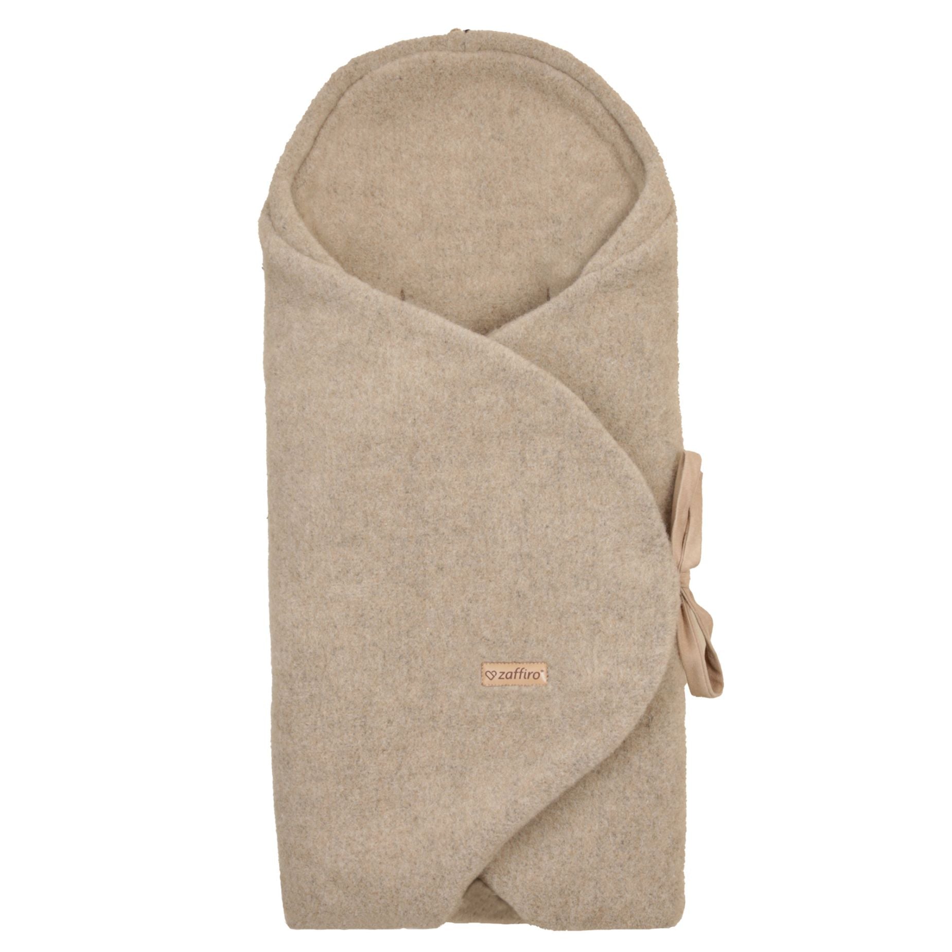 Multifunktionale Wollwickeldecke Brown