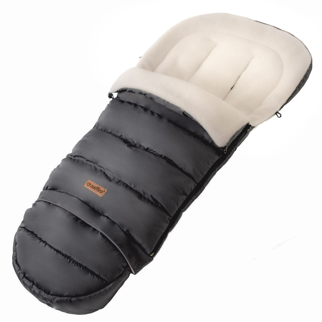 Fußsack iGrow Aspen, Anthracite – mitwachsender Babyfußsack 0–36 Monate