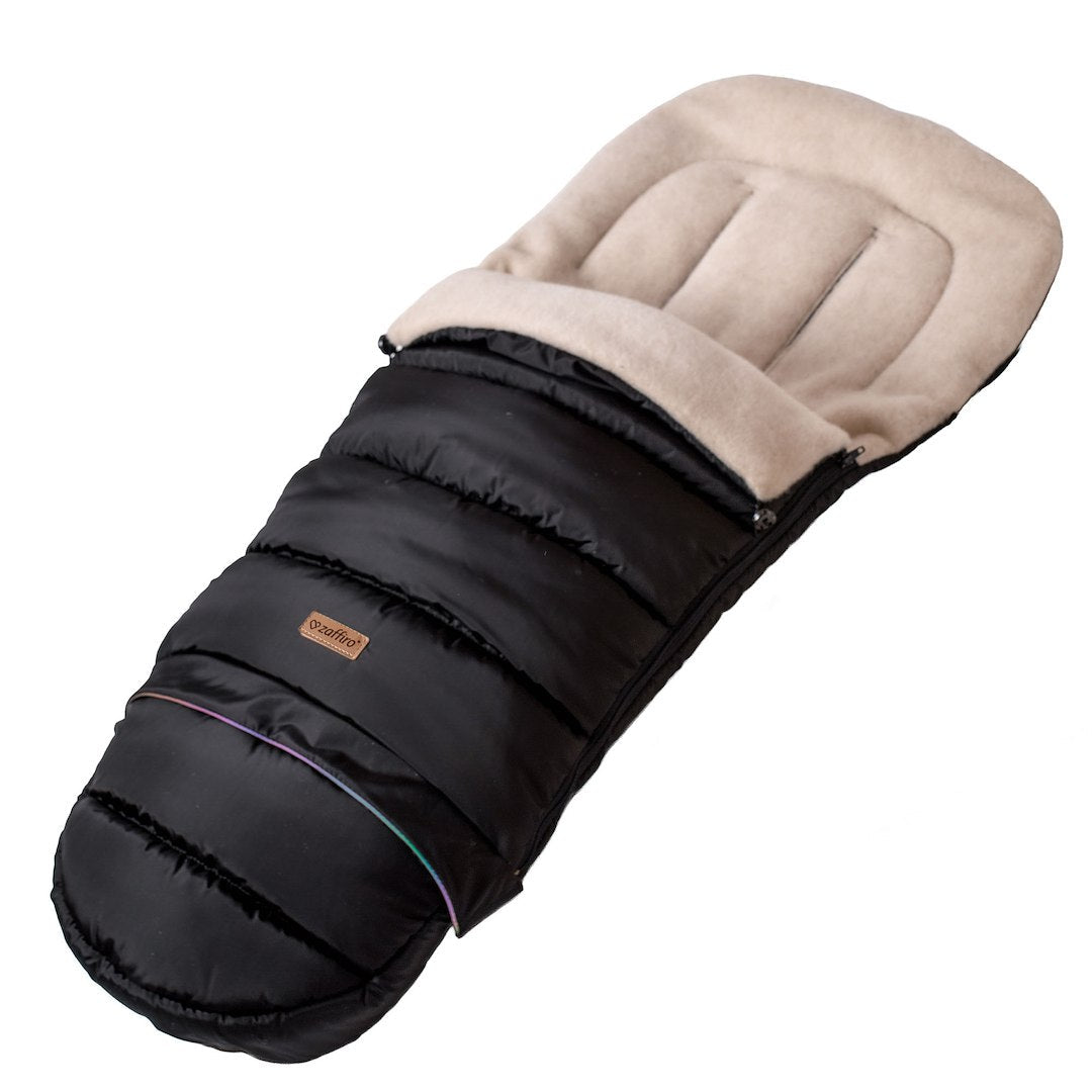 Fußsack iGrow Aspen, Black – mitwachsender Babyfußsack 0–36 Monate