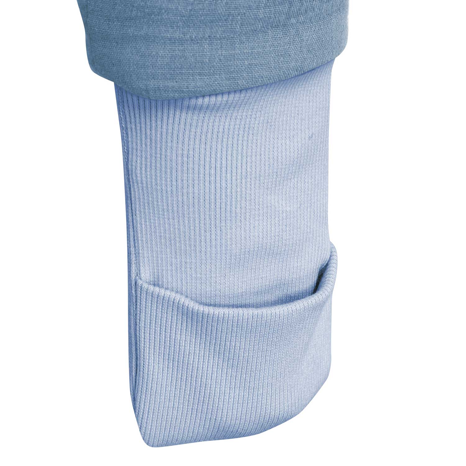 Babyschlafsack mit Beinen aus Musselin, Baby Blue