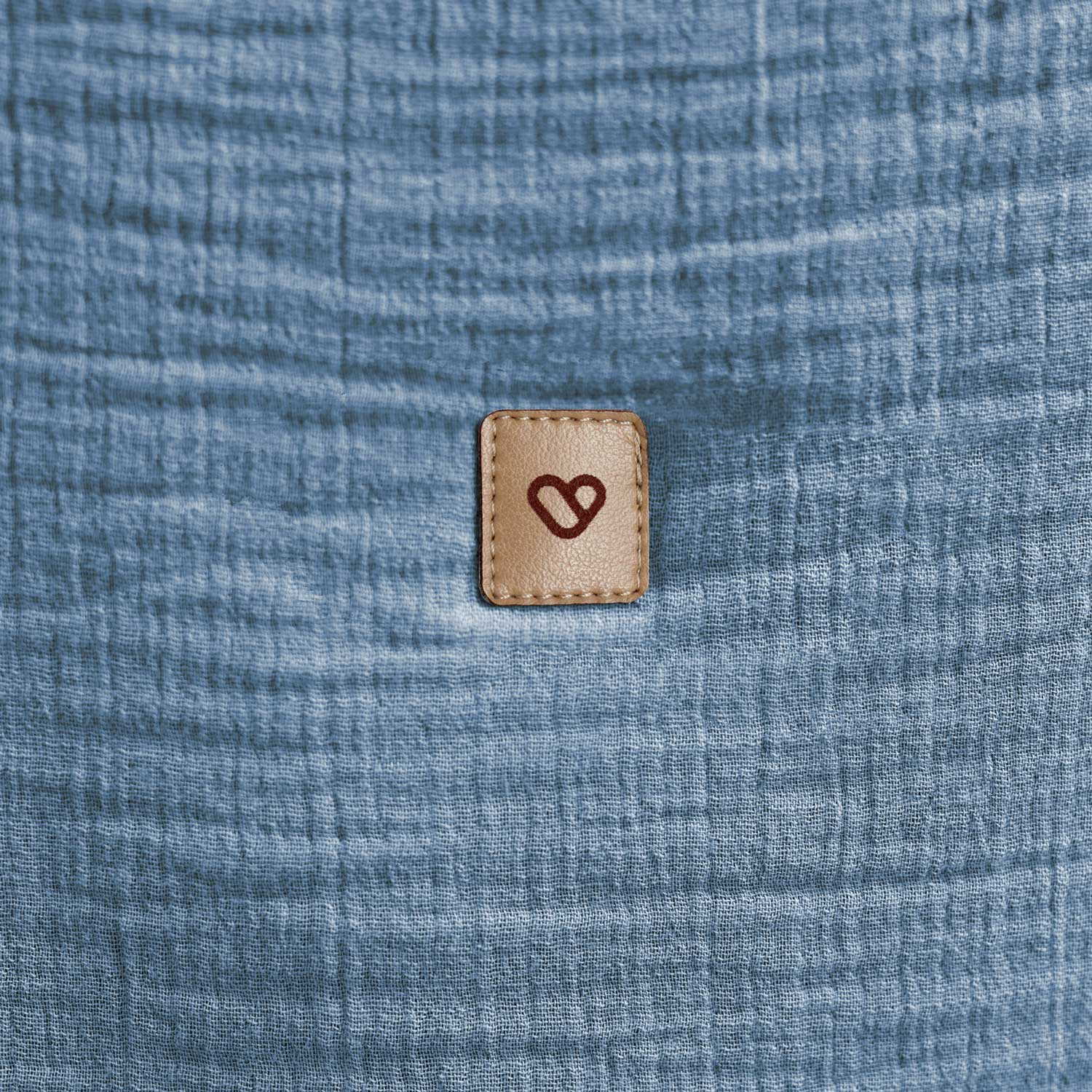 Babyschlafsack mit Beinen aus Musselin, Baby Blue