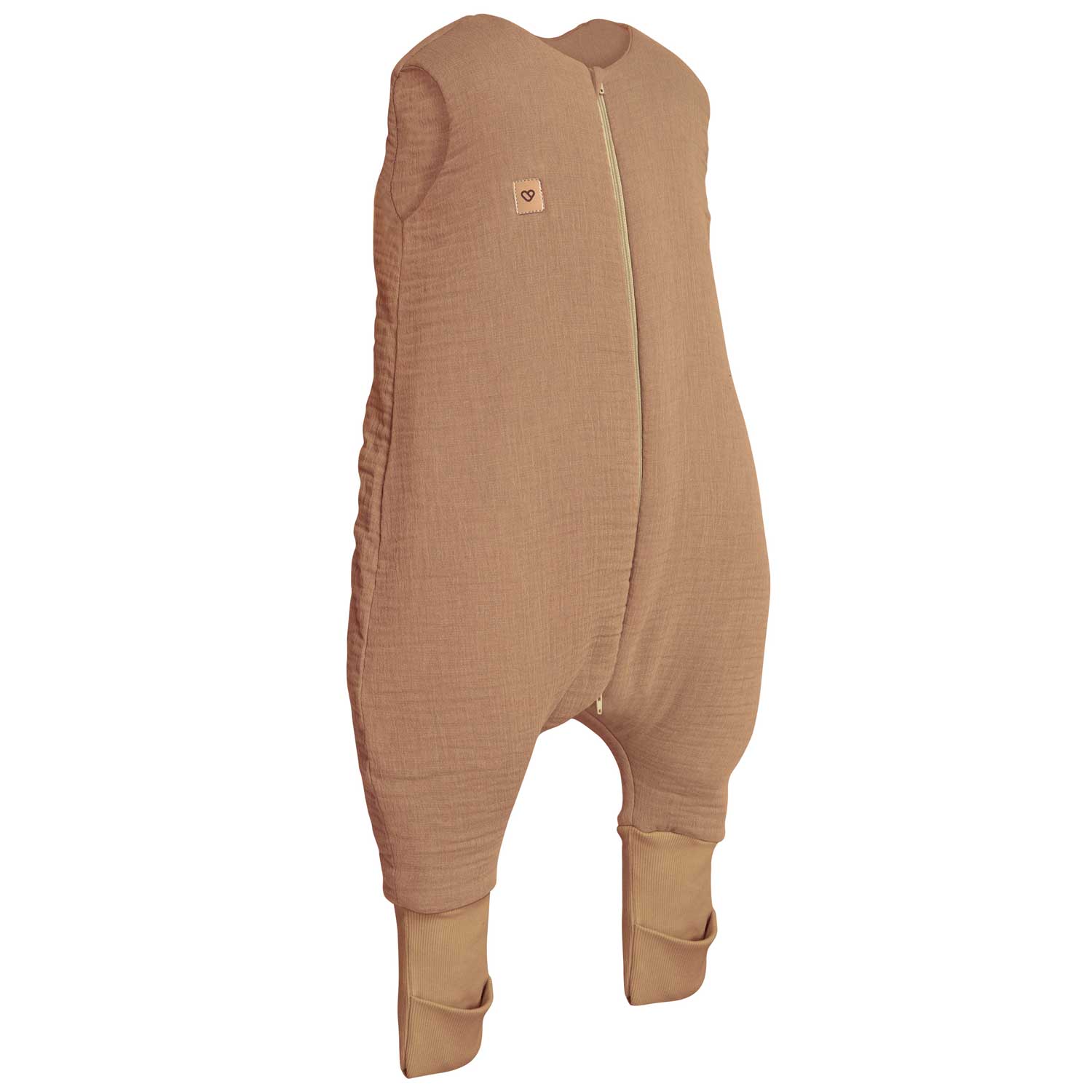 Babyschlafsack mit Beinen aus Musselin – 1,5 TOG Toffee