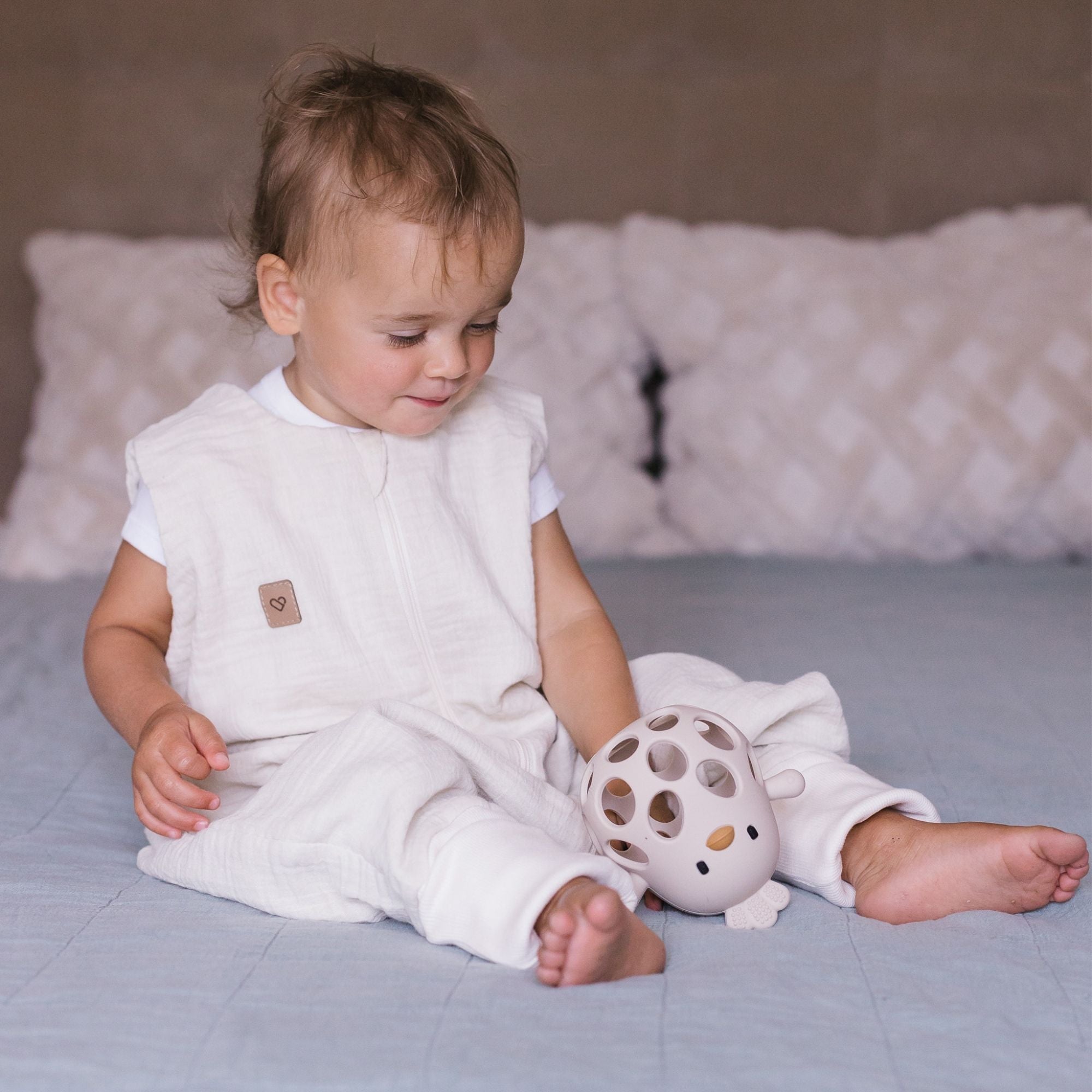 säugling schlafsack Babyschlafsack mit Beinen Vanilla – Musselin & TOG Auswahl