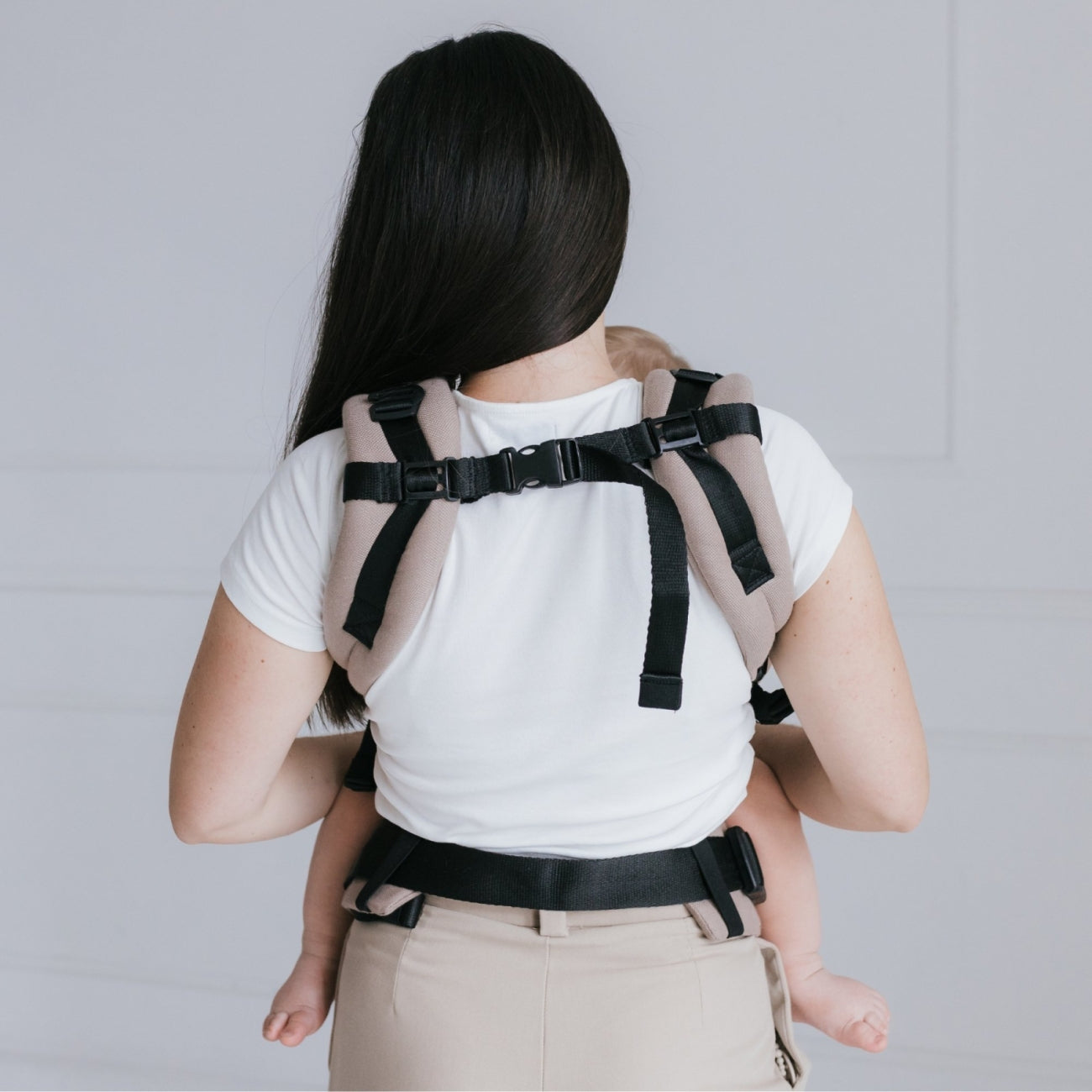 Ergonomische Babytrage BabyGrow, Latte
