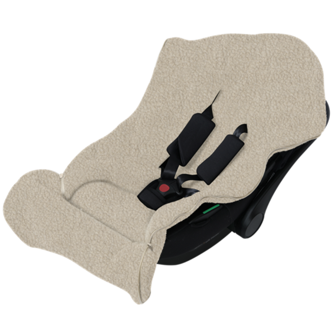 Mini Fußsack Boucle Wool, Beige