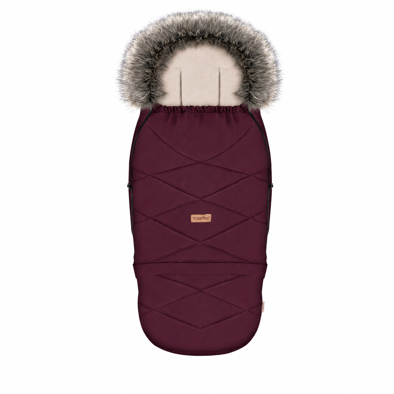 Fußsack GrowUP Aspen, Burgundy – mitwachsender Babyfußsack 0–36 Monate