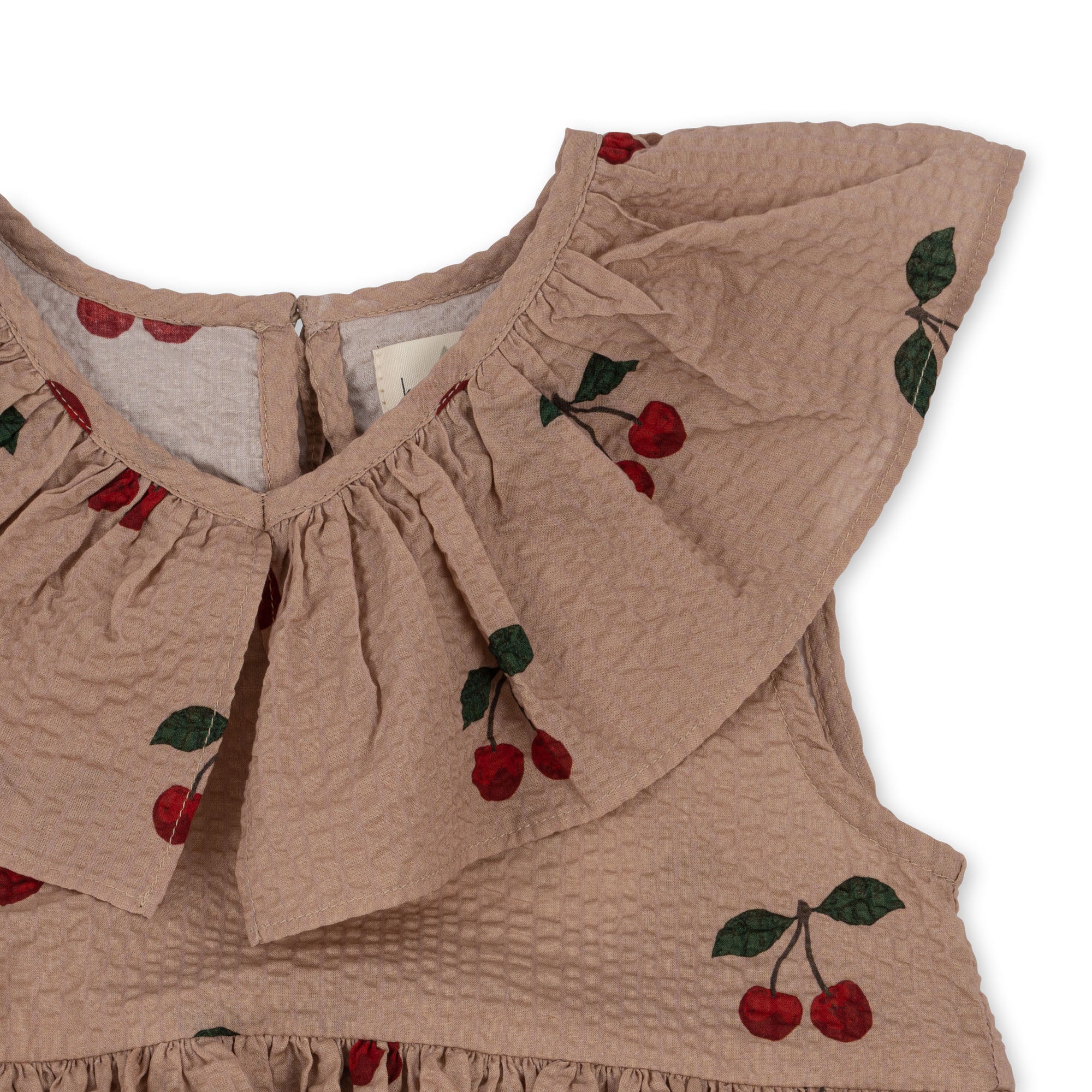 Lunella Kleid, Ma Grande Cerise Blush aus Bio-Baumwolle