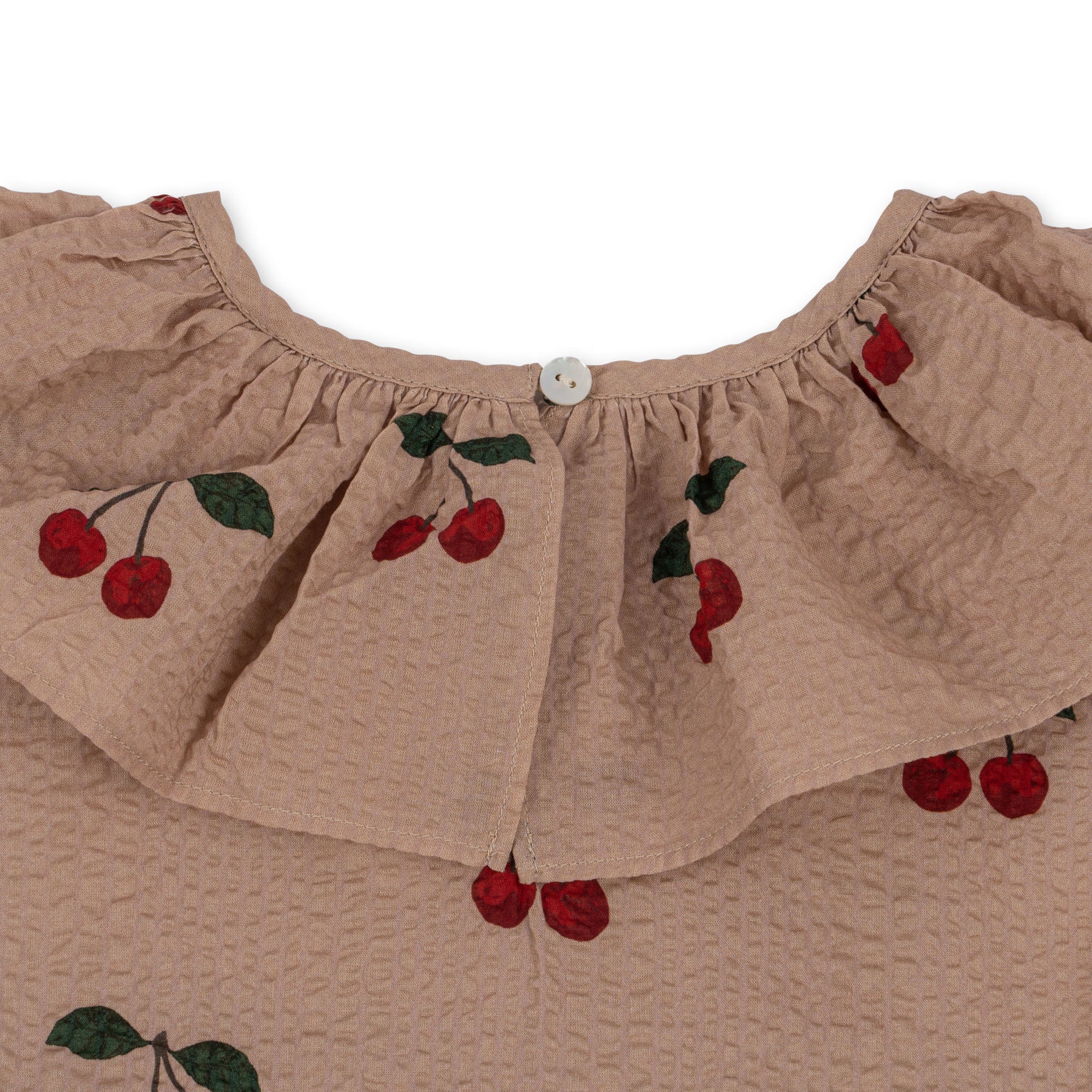 Lunella Kleid, Ma Grande Cerise Blush aus Bio-Baumwolle