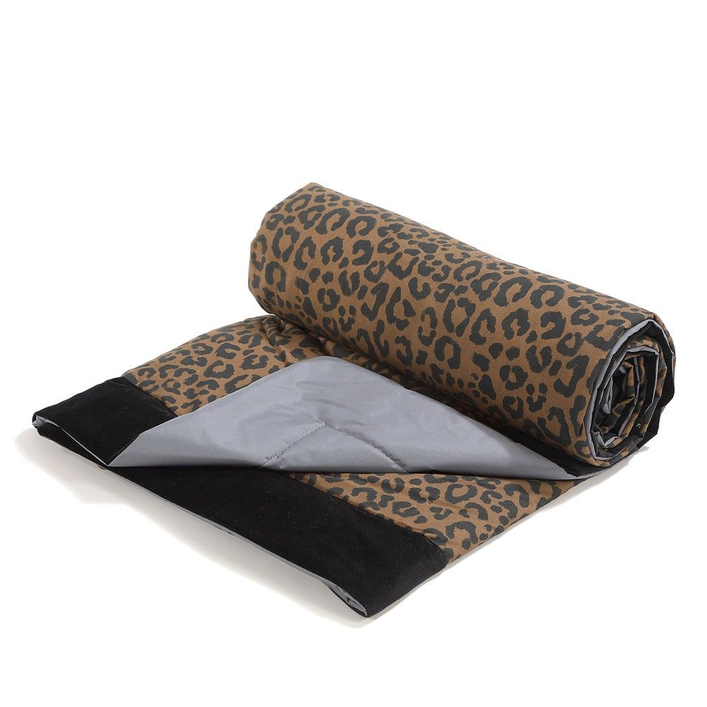 Wasserdichte Picknickdecke, Leopard Choco