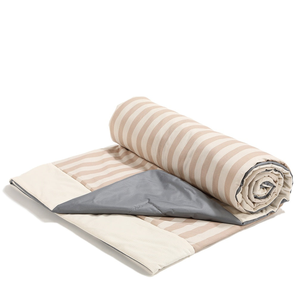 Wasserdichte Picknickdecke, Stripes Beige