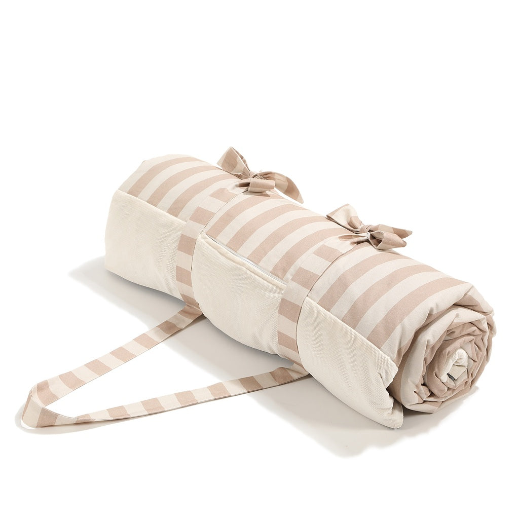 Wasserdichte Picknickdecke, Stripes Beige