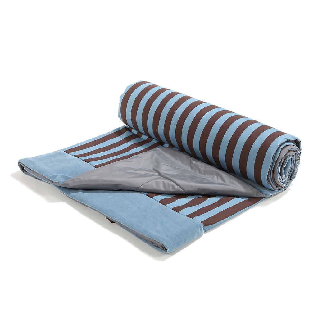 Wasserdichte Picknickdecke, Stripes Blue