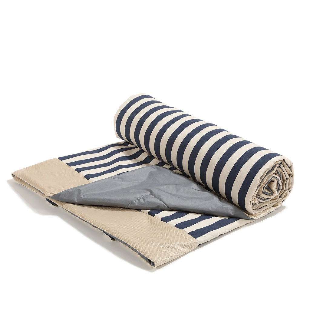 Wasserdichte Picknickdecke, Stripes Navy