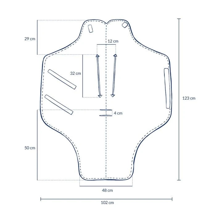 Einschlagdecke für Babyschale Multi Heartbeat Pink Music