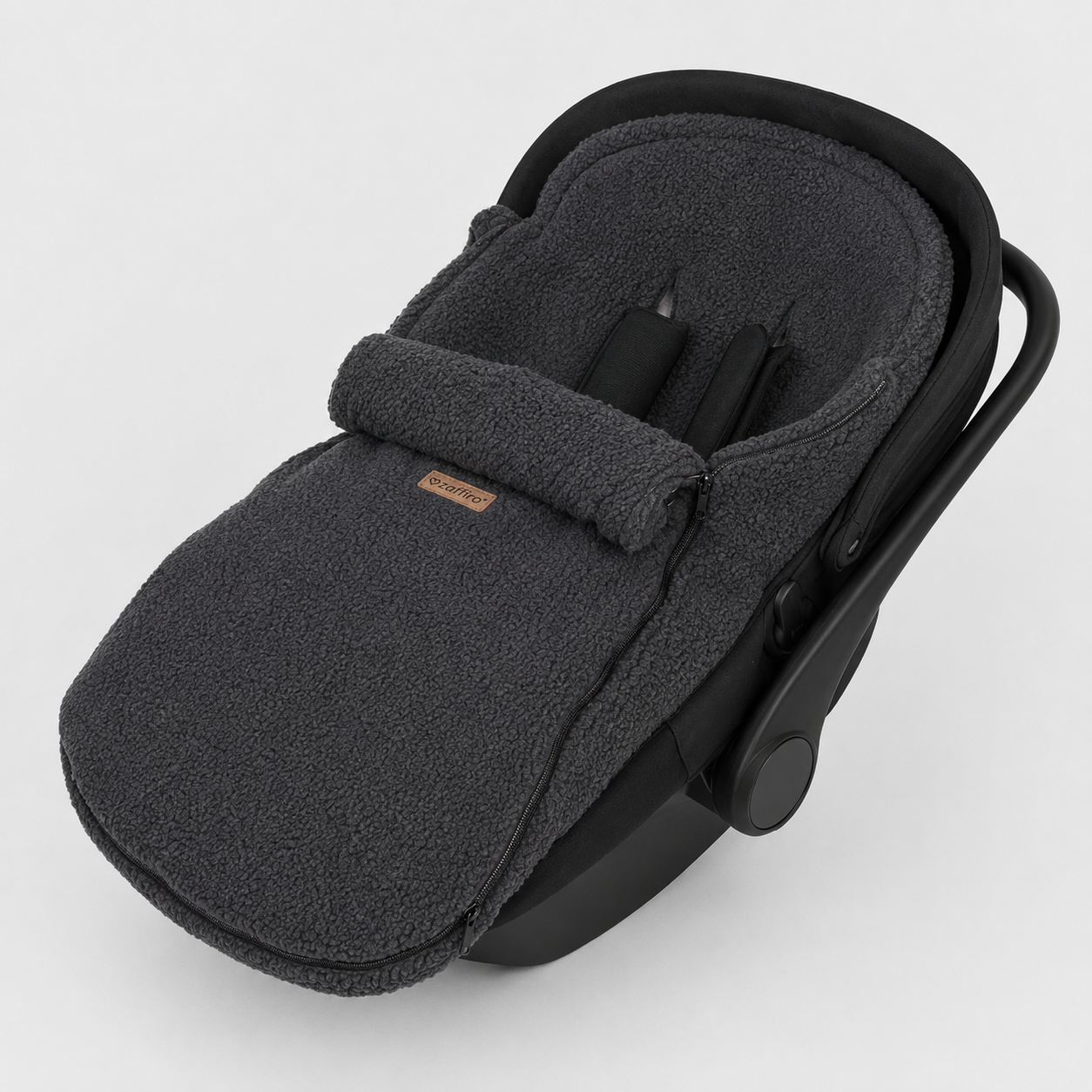 Fußsack Maxi Wool Bouclé, Anthracite