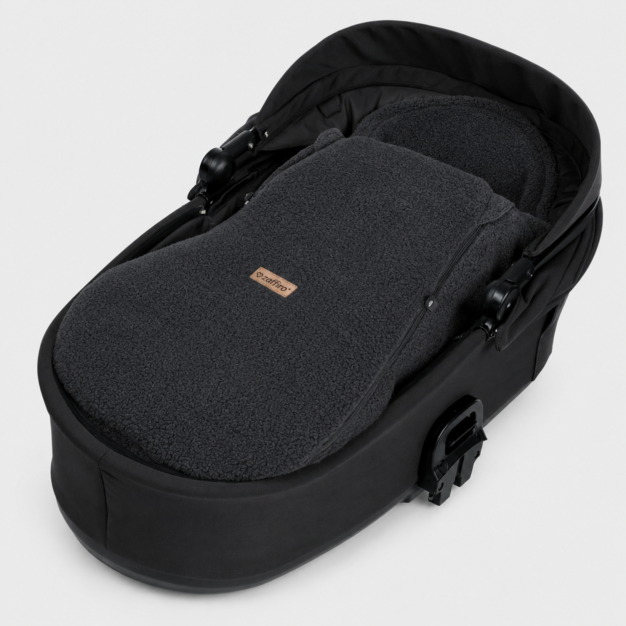 Fußsack Maxi Wool Bouclé, Anthracite