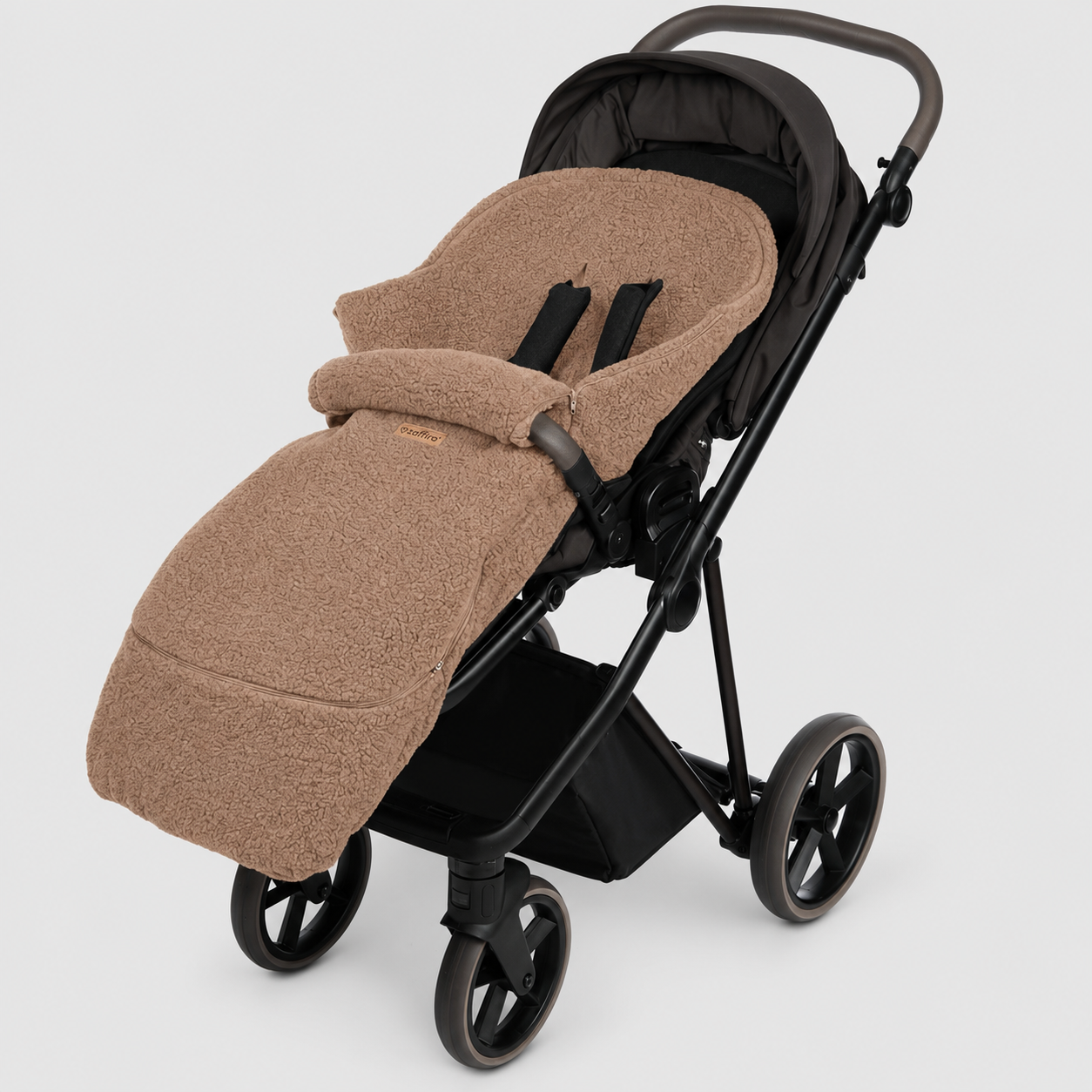 Fußsack Maxi Wool Bouclé, Brown