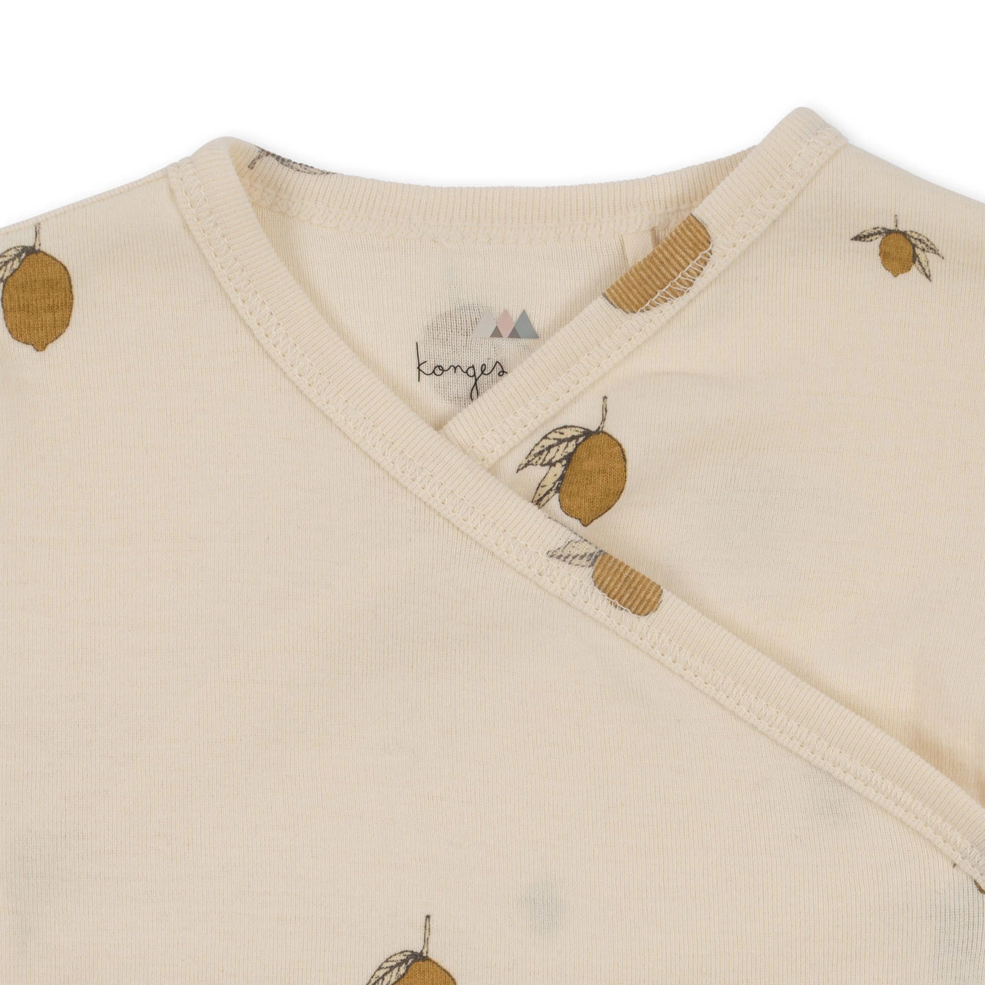 Strampler für Neugeborene Bio-Baumwolle, Lemon