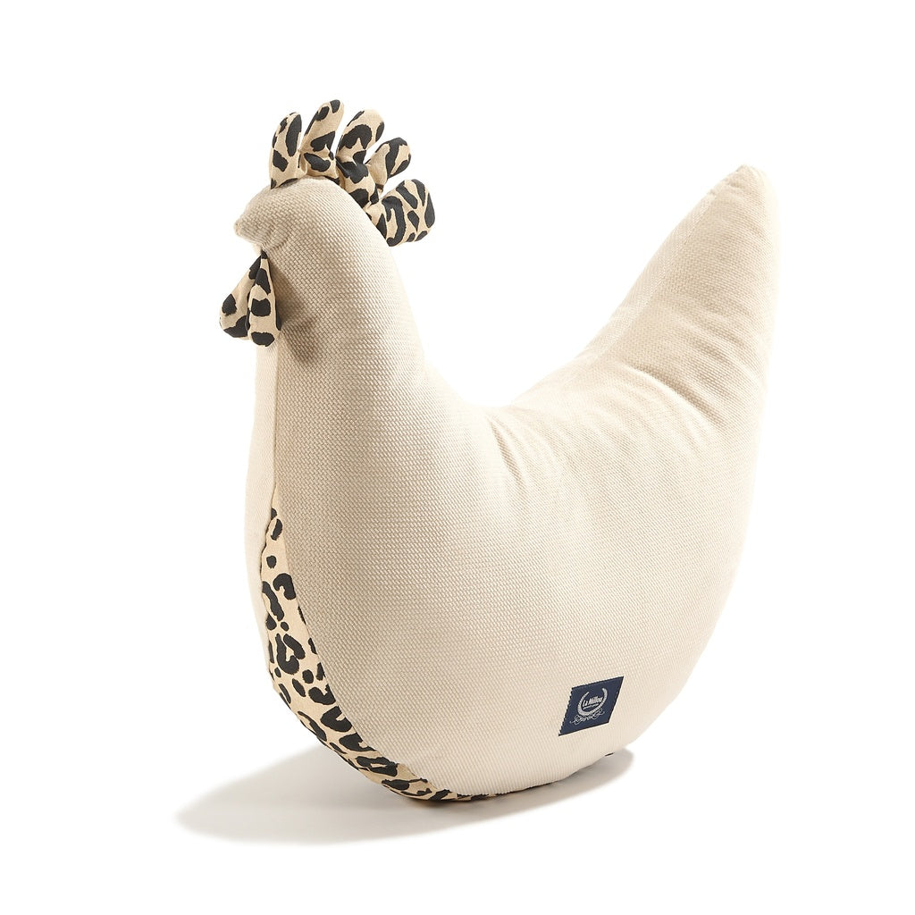 Samt Stillkissen Dana Leopard Cream