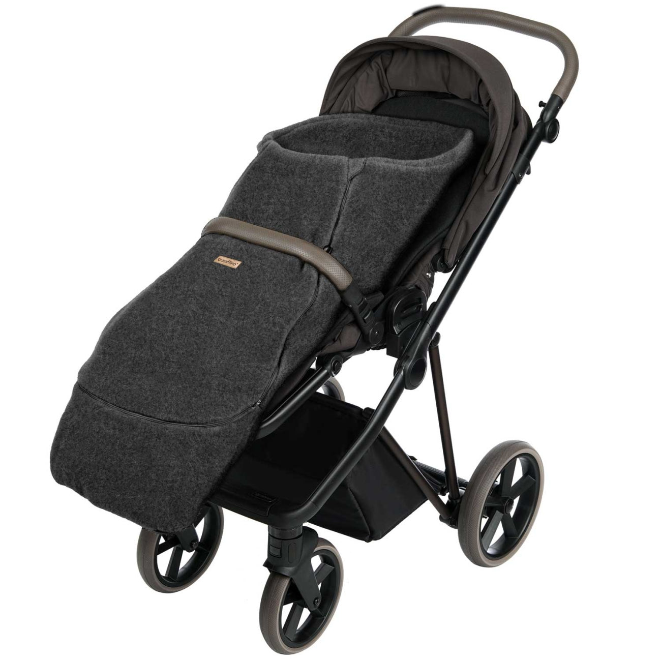 Fußsack Maxi Wool, Athracite