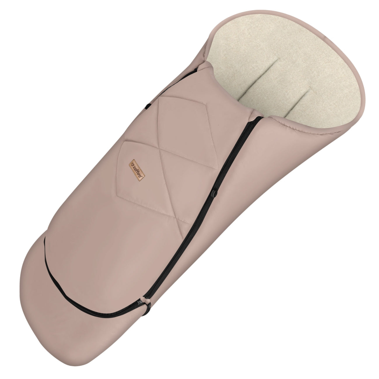 Fußsack EverGrow Aspen, Baby Pink – Rückenansicht